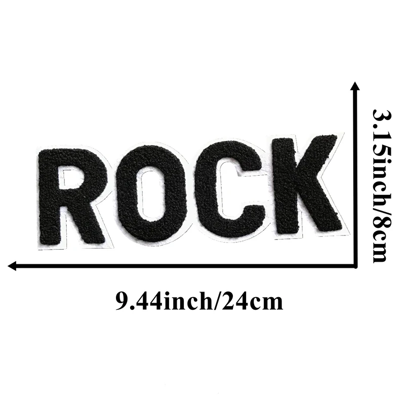 Черные нашивки с надписью Love Live Peace Good Vibes ROCK RoLL вышитые для одежды куртки