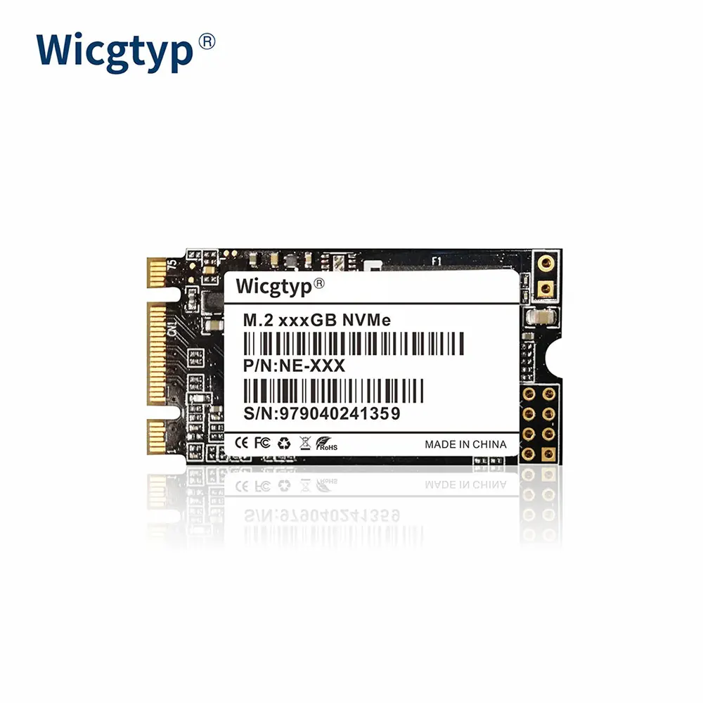 

Внутренний твердотельный накопитель Wicgtyp M.2 2242 SSD 512 ГБ NVMe Gen3 * 2 PCIe 3D MLC/TLC NAND для ПК