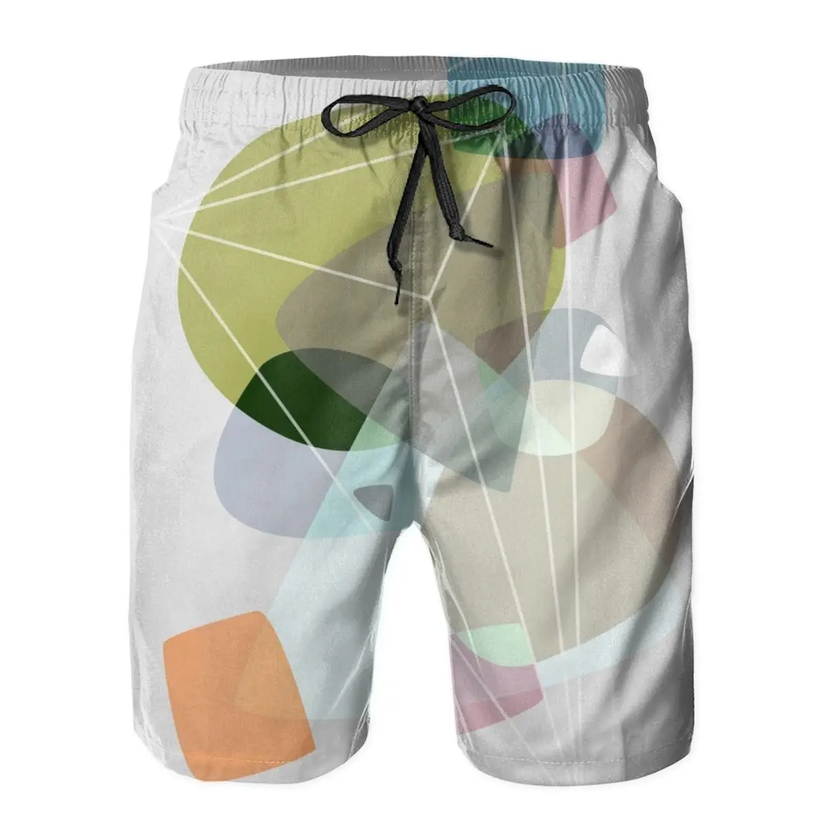 

Мужские спортивные штаны с геометрическим рисунком, пляжные плавки для серфинга, спортивные быстросохнущие сетчатые повседневные шорты дл...