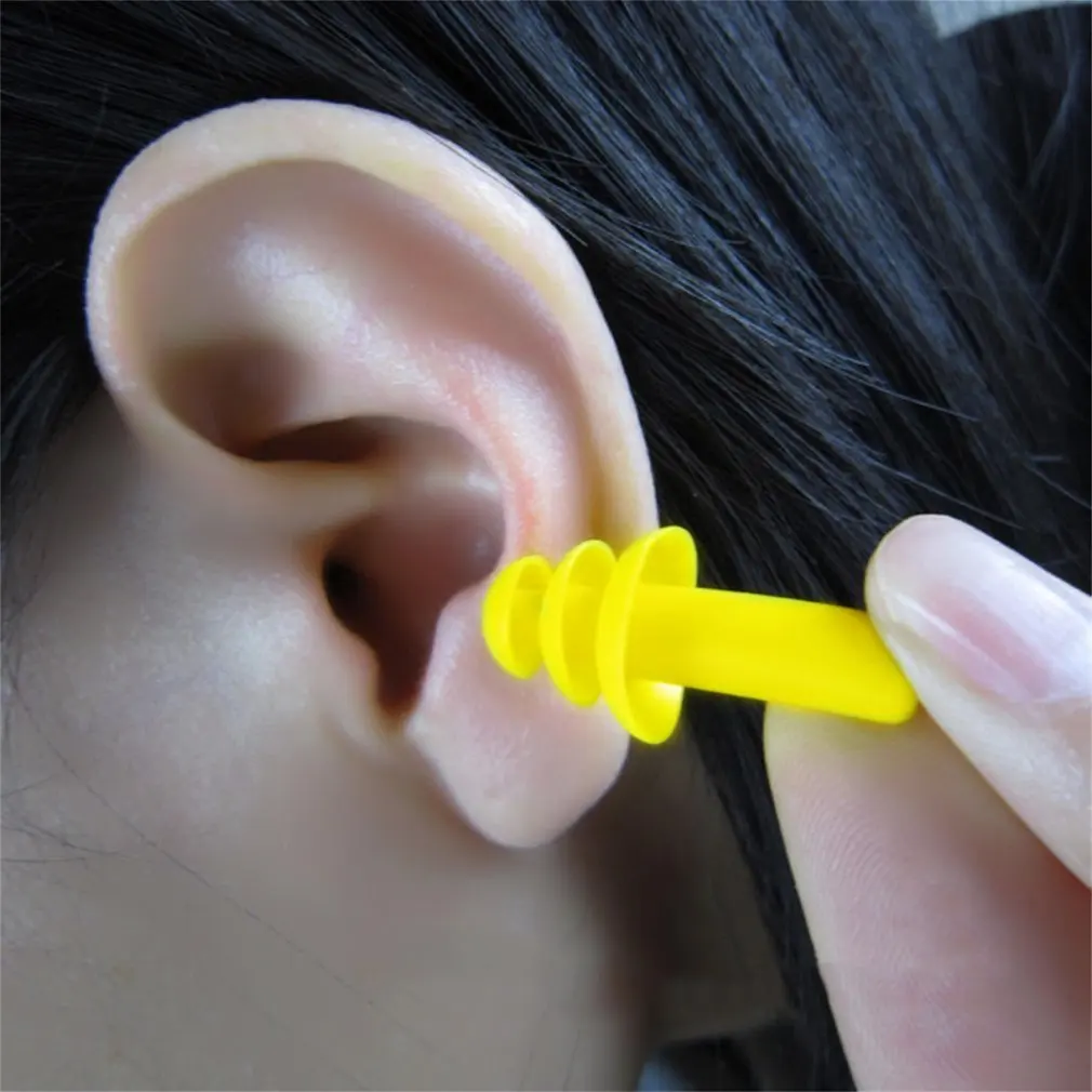 

New Spiral Waterproof Silicone Ear Plugs Anti Noise Snoring Earplugs Comfortable for Sleeping Noise Reduction Accessory Muffs
