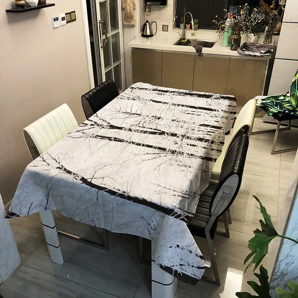 Скатерть прямоугольная с изображением леса для чая кофе | Дом и сад