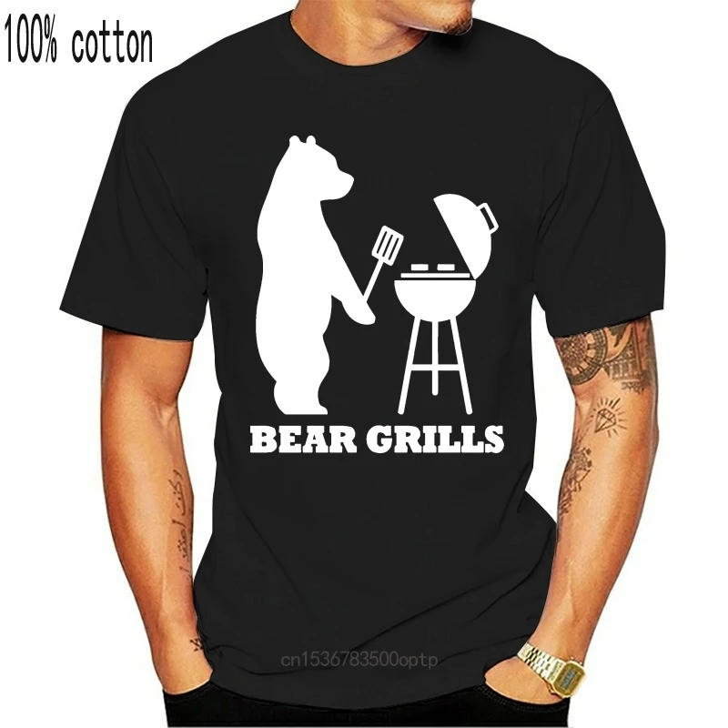

New BEAR GRILLS T SHIRT BBQ BARBECUE TV PROGRAM GIFT HIPSTER SWAG FUNNY UNISEX TOP(1)