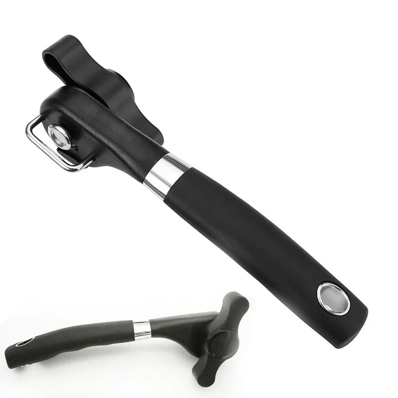 

Handheld Stainless Steel Can Opener Professional Manual Bottle Opener Multifunction Cut Jar Tools With Turn Knob Kitchen Gadgets