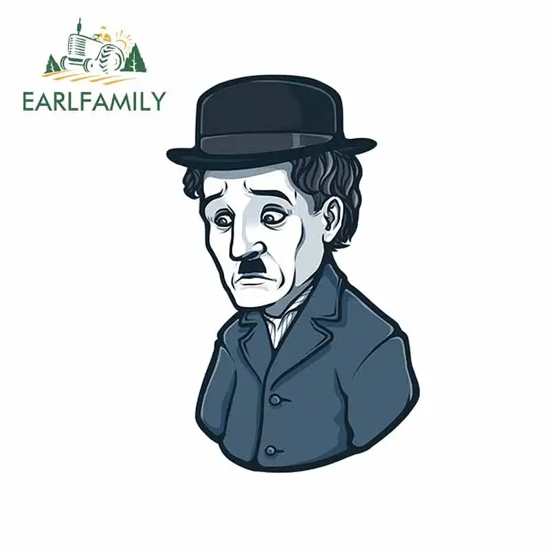EARLFAMILY 13 см x 8 4 для Чарли Чаплина отличная наклейка модная с царапинами в виде