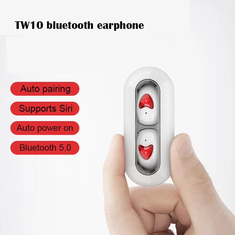 TWS TW10 мини беспроводные Bluetooth наушники 5 0 стерео HiFi вкладыши сенсорные спортивные