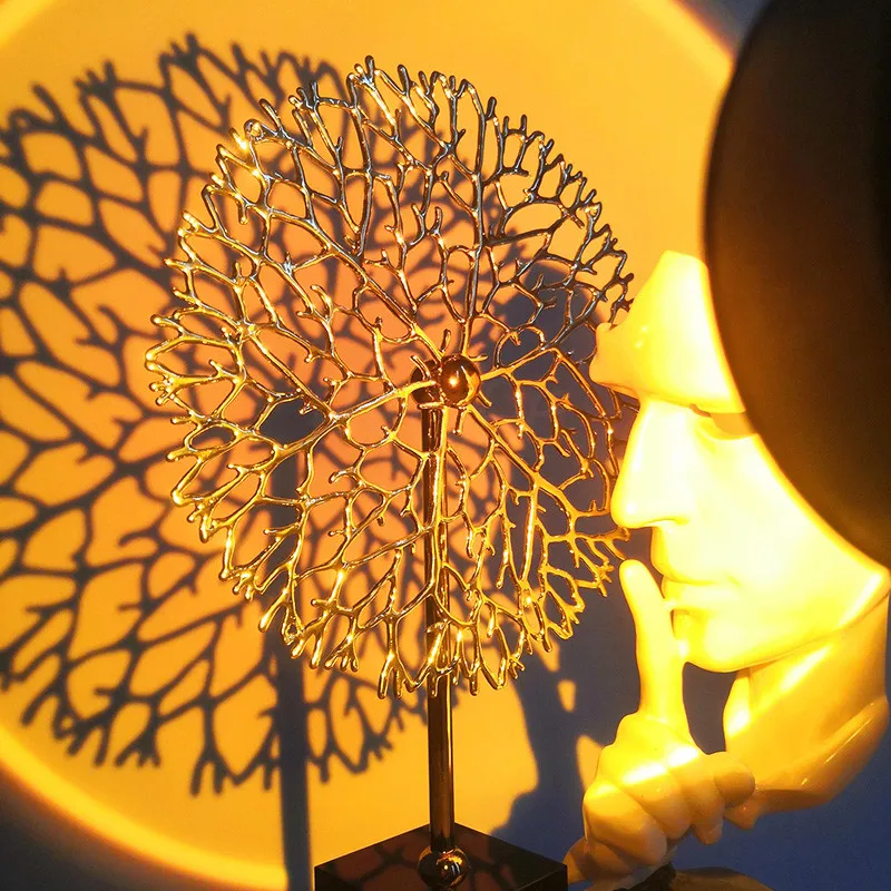 

Sunset Projector Lamp Rainbow Atmosphere Led Night Light for Home Bedroom Coffe shop Background Wall Decoration USB Table Lamp