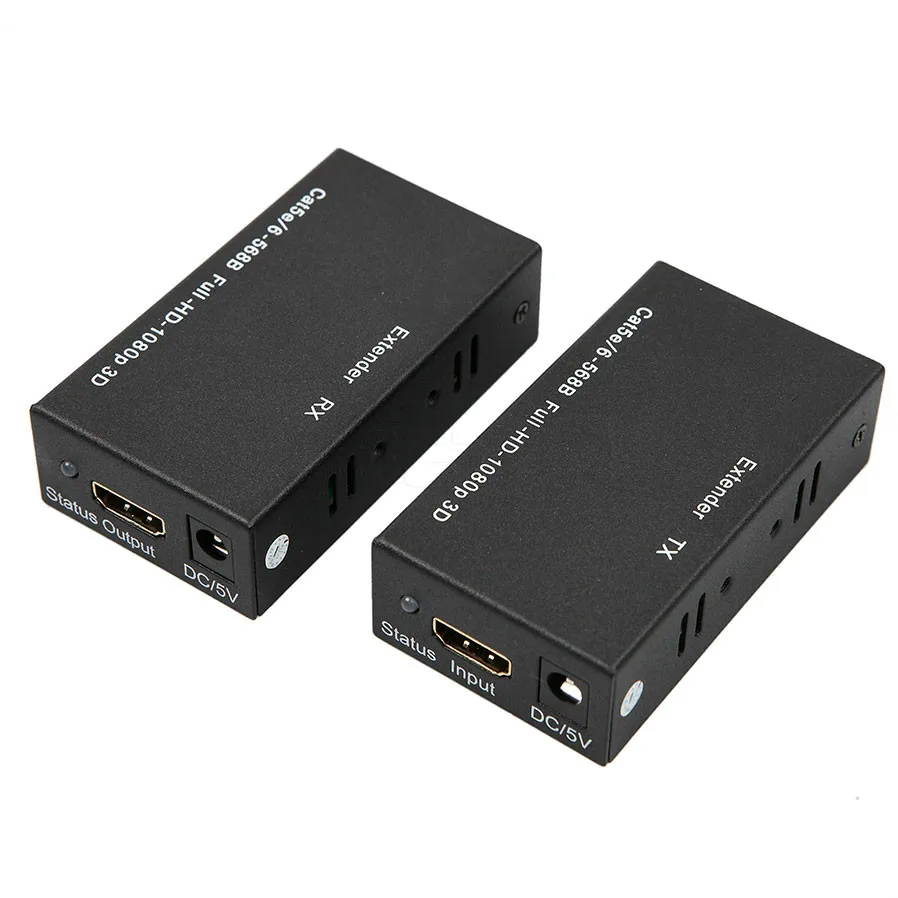 ESCAM HDMI совместимый удлинитель 1080P TX/RX 60M CAT6 RJ45 Ethernet Кабель с поддержкой 3D для HDTV DVD