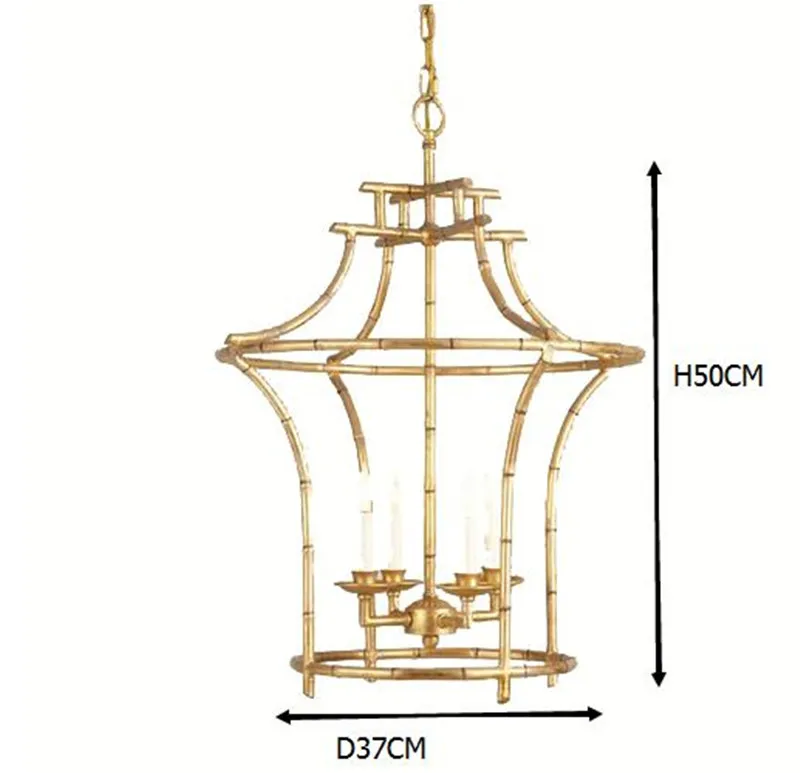 Американский Ретро подвесной светильник восковая свеча стиль ресторан коридор