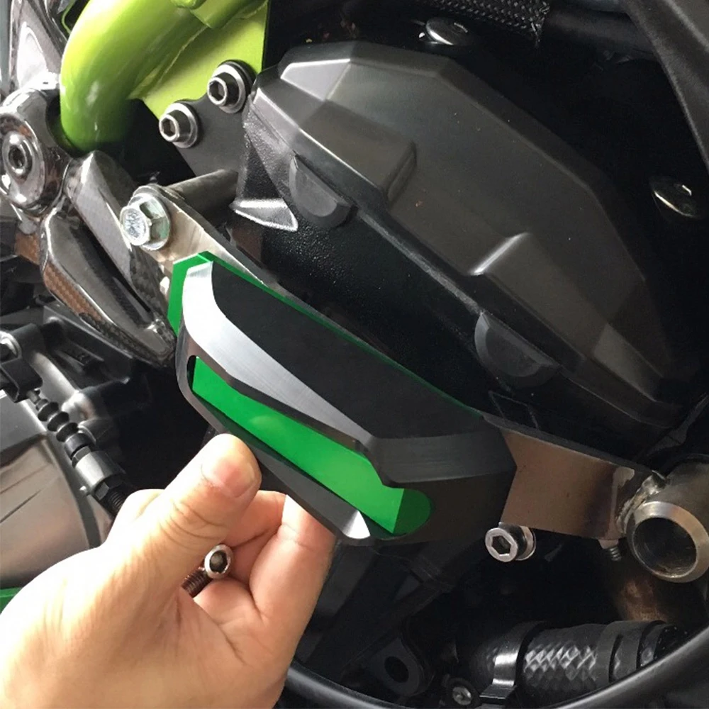 

CNC Aluminum Motorcycle Engine Cover Crash Pads Frame Protection Slider Protector Stator Guard For KAWASAKI Z900 Z 900 2017 2018