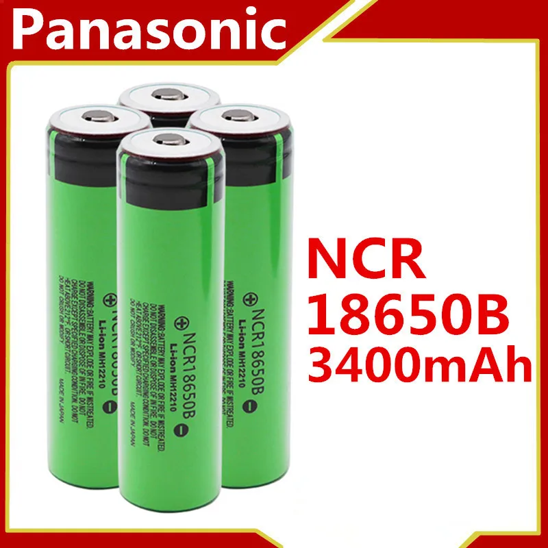 Panasonic новый NCR18650B 3 7 v 3400 mAh 18650 литиевая аккумуляторная батарея с острым (без PCB)