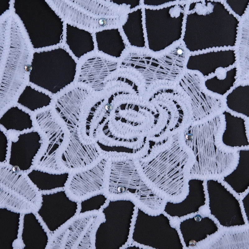 Белый африканский гипюр кружевная ткань 2019 высококачественное кружево