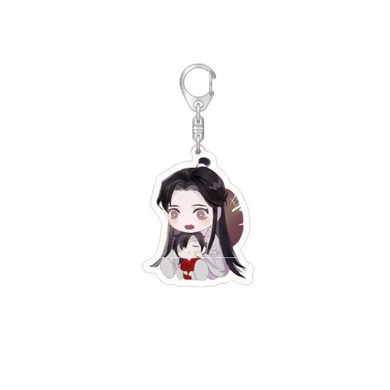 Chinese Style Cartoon Character Plastic Kawaii Keychain Backpack Pendant Student Gift Decoration Tian Guan Ci Fu Hua Cheng