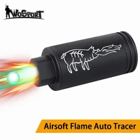 paintball airsoft auto flame tracer lighter with flame effect fluorescence tracer unit for pistol handgun airsoft tracer unit