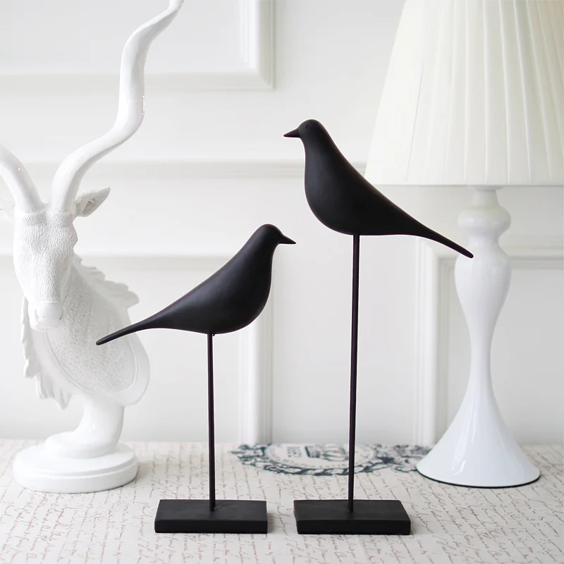

Some new USA black bird art decoration resin Home Furnishing decor D0041