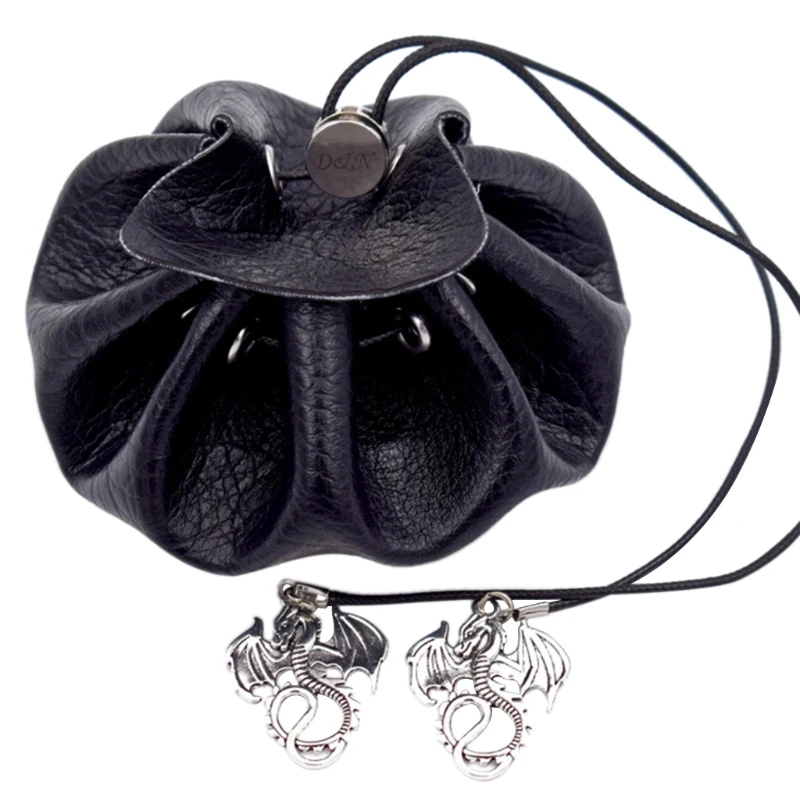 

Dice Bag Jewelry Packing PU Leather Drawstring Pouches for Packing Gift Board Game Packing Bag Toys Storage Bag