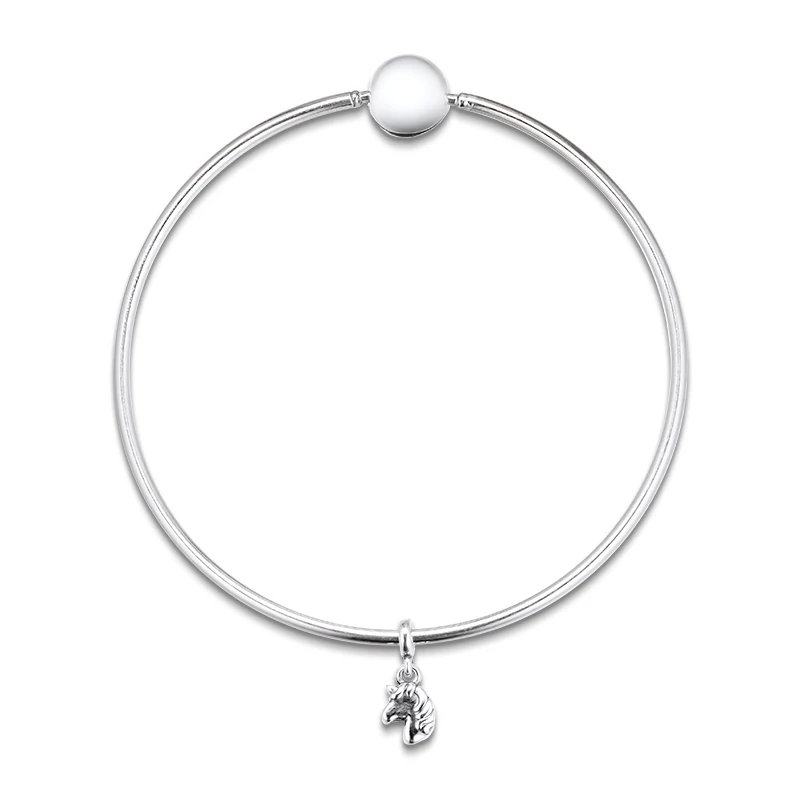 DIY подходит для браслетов Pandora с подвесками 100% искусственными серебряными