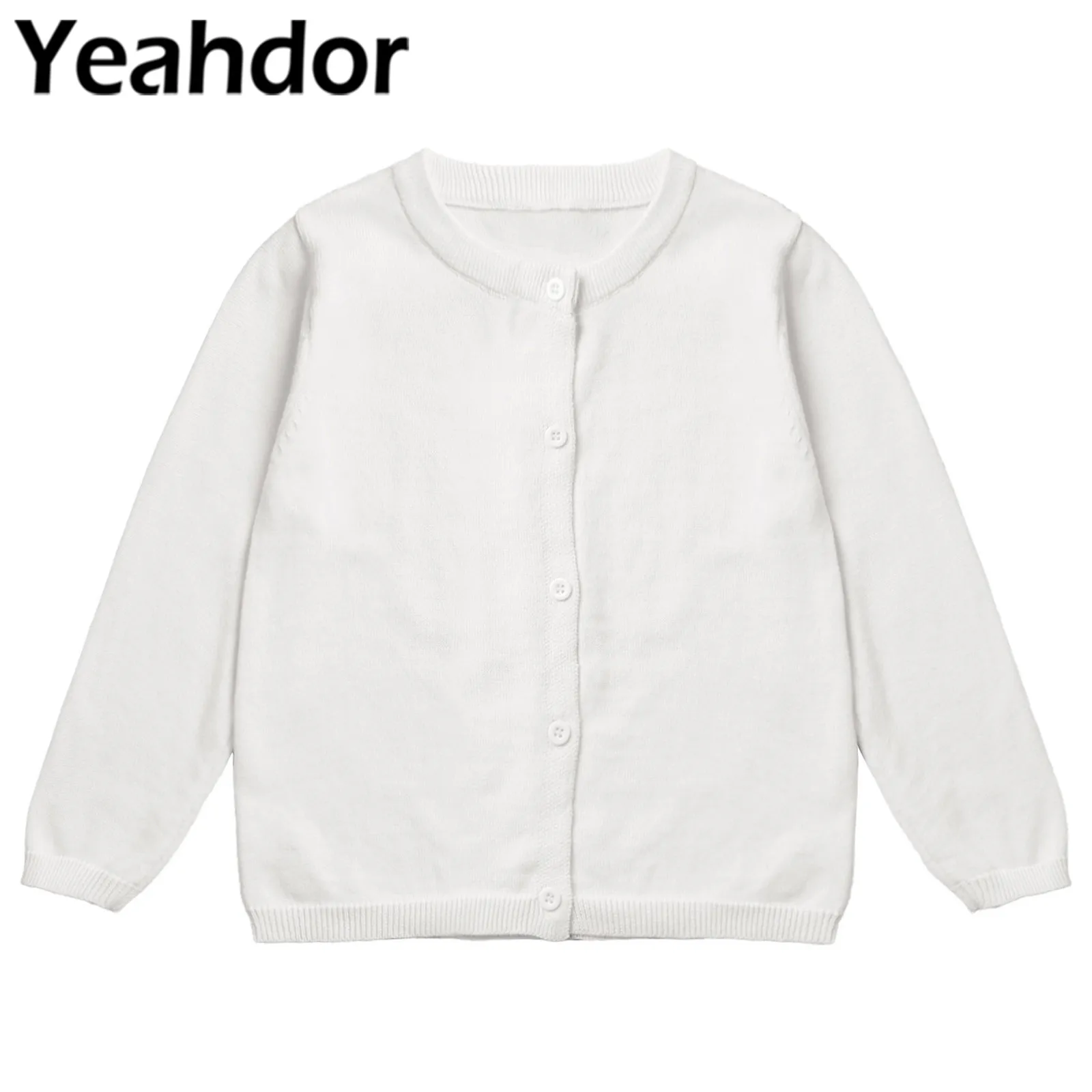 

Kids Girls Knit Cardigan Sweater Solid Button Down Knit Bolero Flower Girls Jackets Wrap Spring Autumn Baby Children Clothing