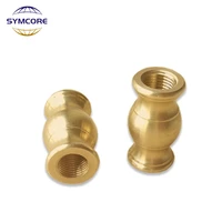 2pcs inner teeth m10 drum shaped brass connector 15 5 30mm crystal table lamp home decoration connector lighting accessories