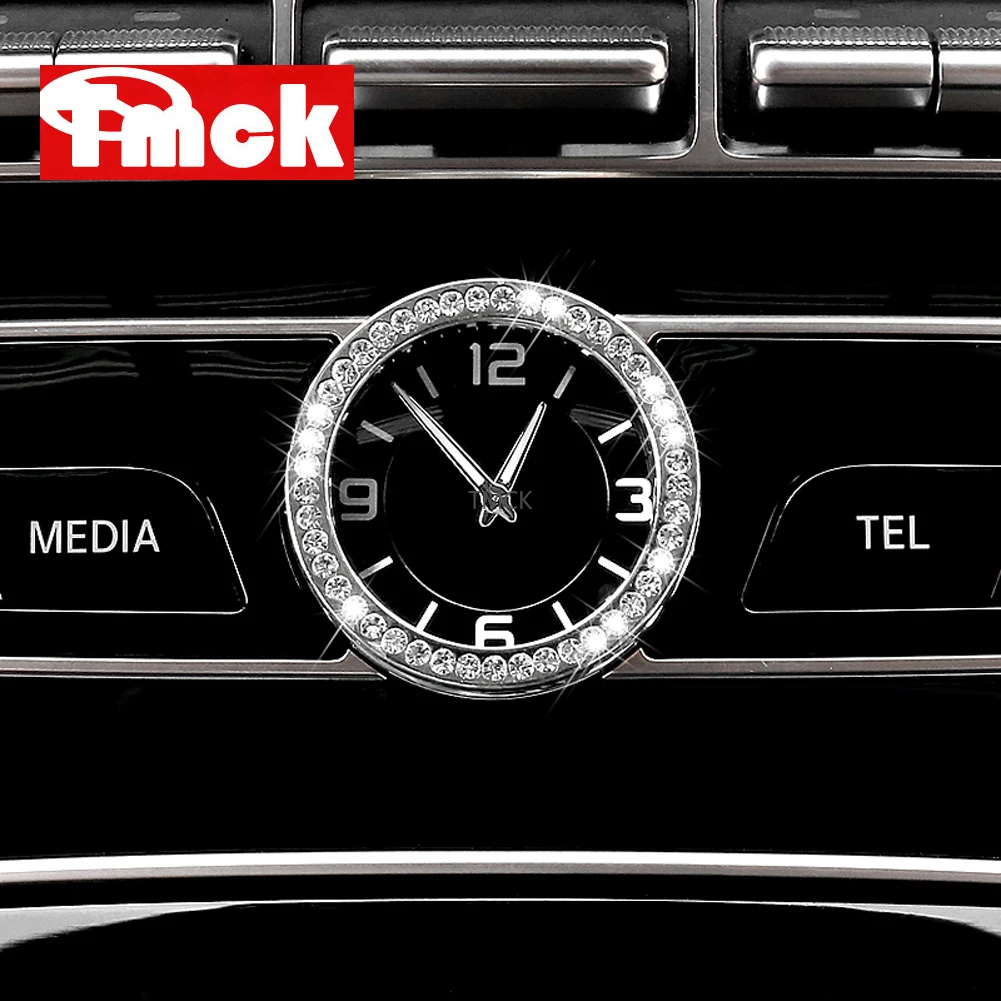 Автомобильная центральная консоль часы стол кольцо отделка бриллиант Обложка