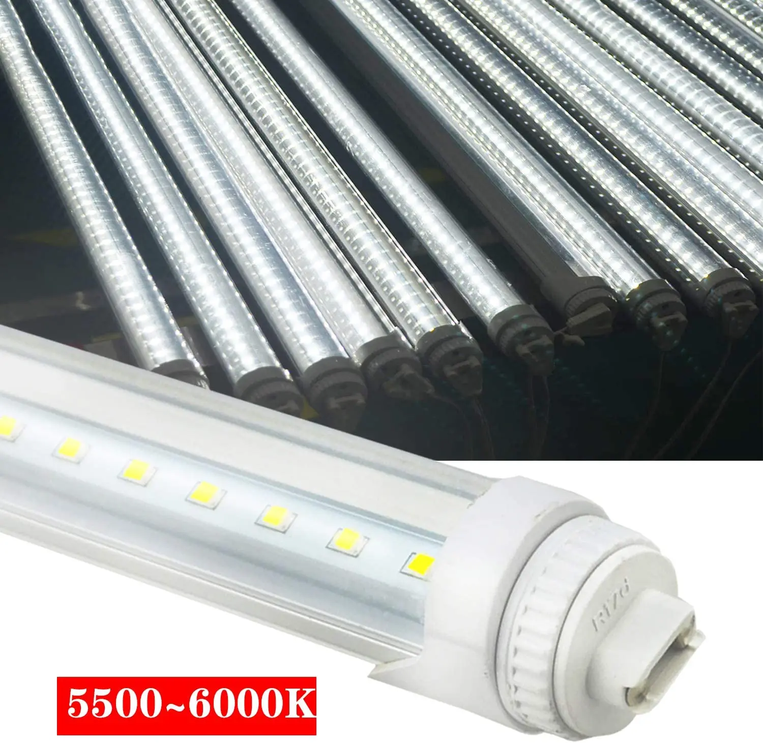 10 шт 8 футов светодиодный лампы Pack 40 Вт (R17d) база для CW/HO/F96T12 сменный 110