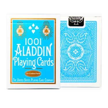 Aladdin Light Blue Велосипедный всадник задний стандартный индекс игральные карты красный/синий колода секунды покер Запечатанный USPCC США волшебные карты фокусы реквизит - Цвет: Aladdin Light Blue