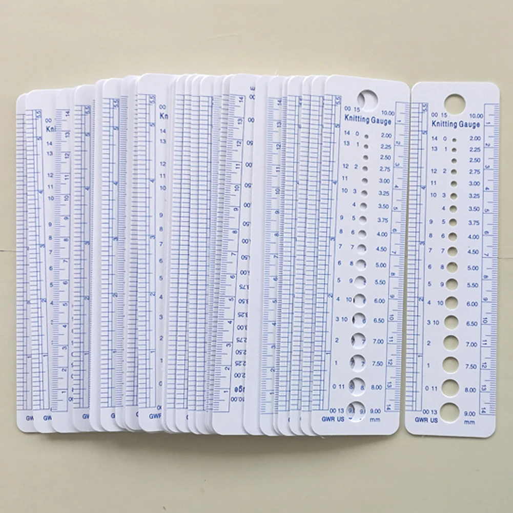 Инструмент для вязания измеритель иглы дюймовая линейка шитья 2 10 мм