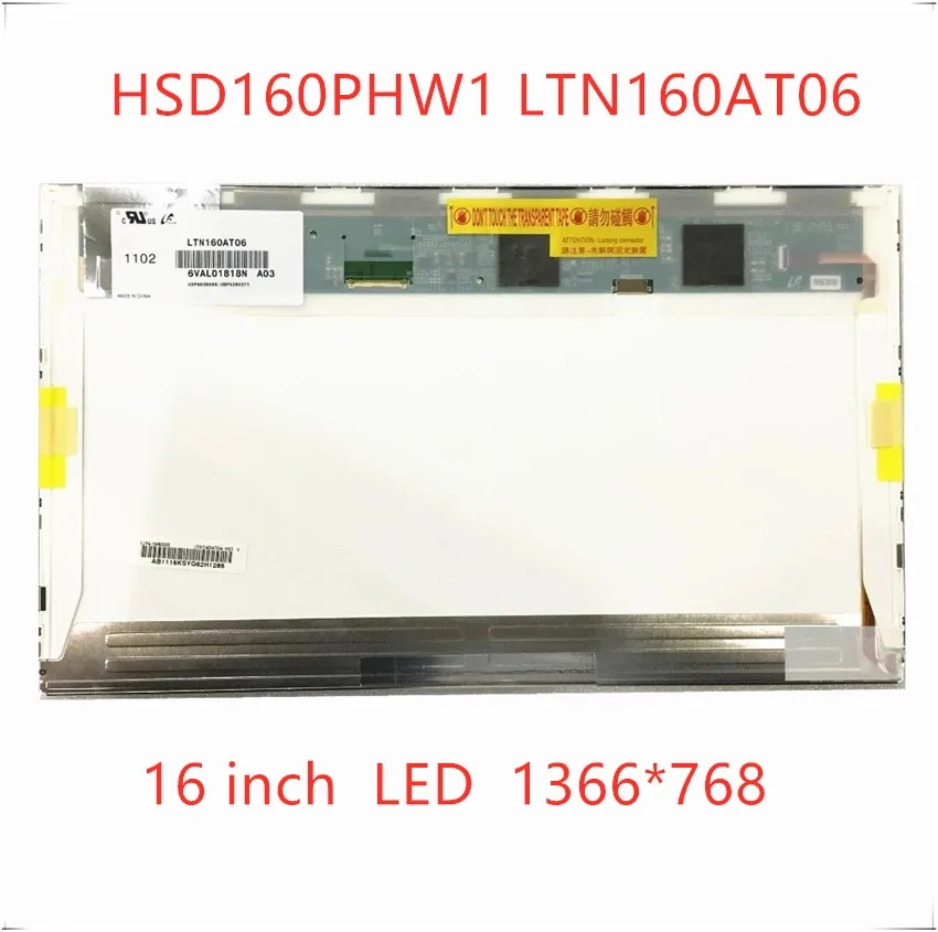 Оригинальный LTN160AT06 HSD160PHW1 16 0 запасная панель ЖК дисплея для ноутбука ASUS N61VG N61J