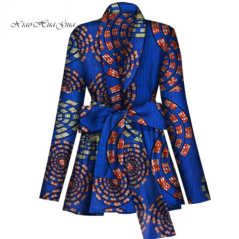 Африканская одежда для женщин рубашка с высокой талией топ принтом Анкары