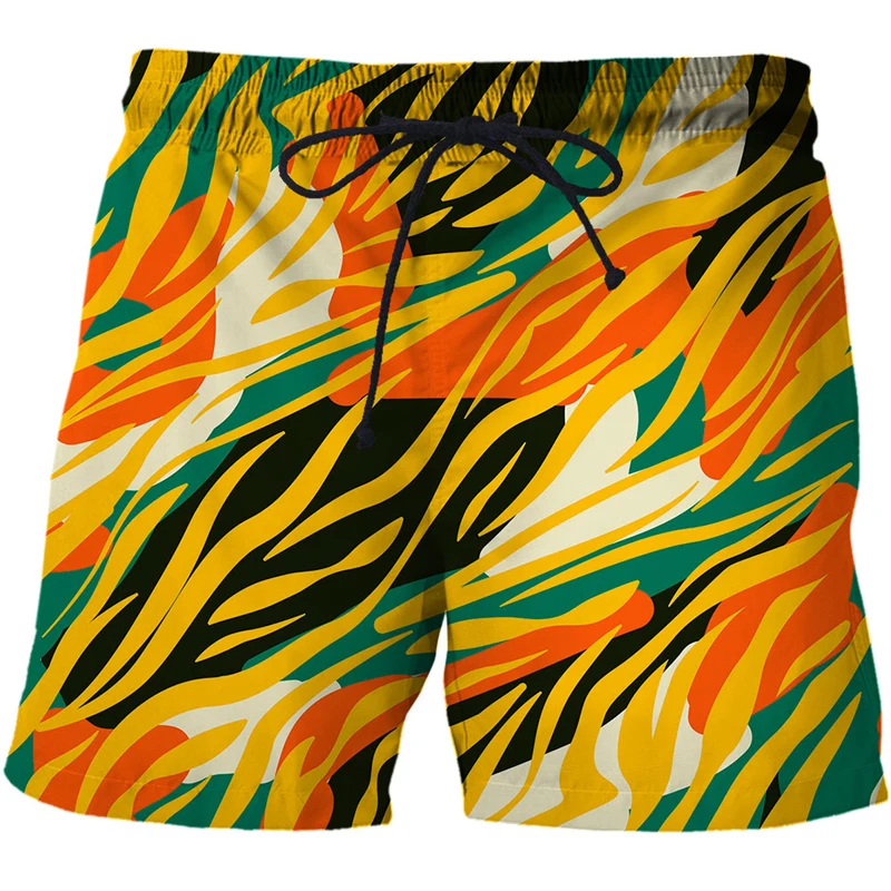 Men's Shorts Popular Fashion Extra Summer Beach Shorts for Men Abstract pattern Drafting for Men Loose Comfy gym shorts men