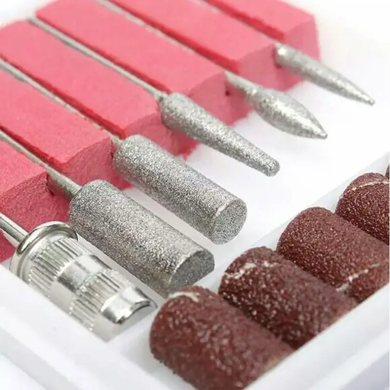 6 шт набор Электрический Фрезер для ногтей шлифовальные иглы Маникюрный