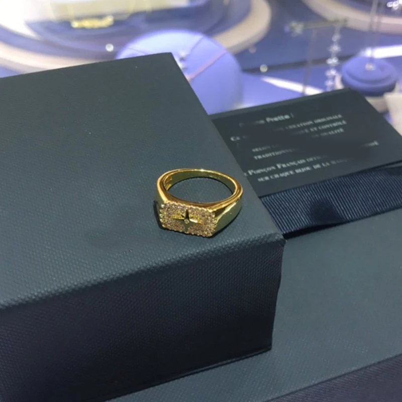 Модный шарм из стерлингового серебра копия 1:1 желтое серебро проложенный звезда