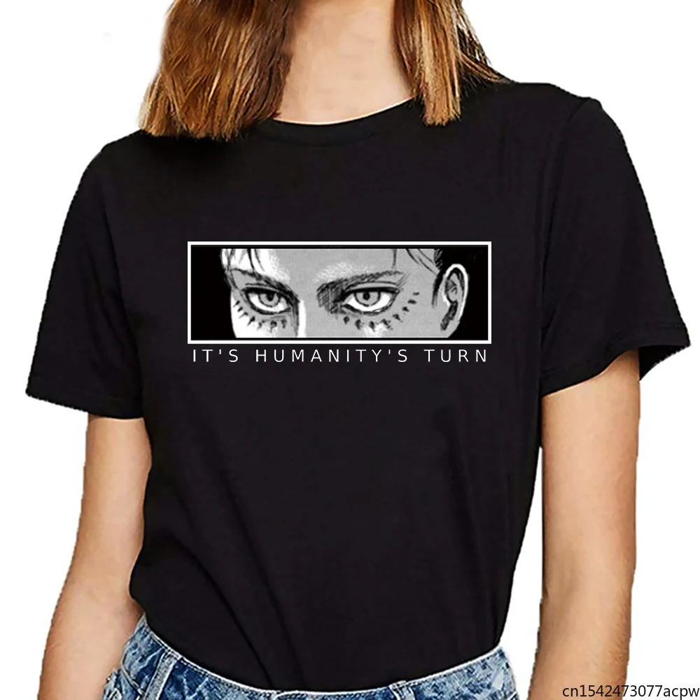 

Attack on Titan Season 4 Eren Yeager Women Hip Hop Clothes with Short Sleeves T Shirt Tops Unisex Tee