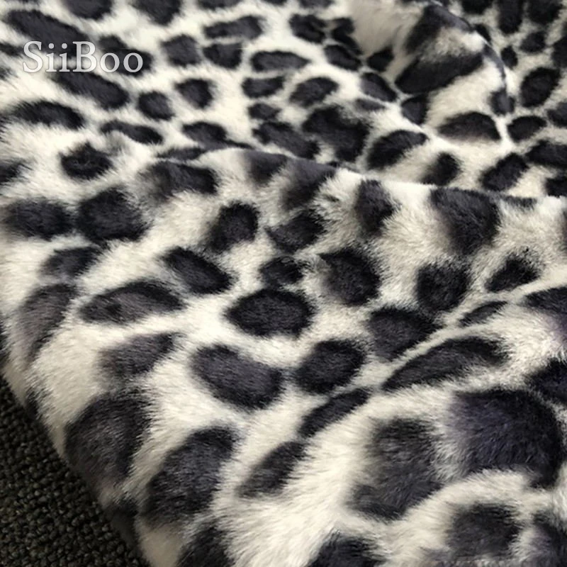 

Siiboo faux rabbit hair fur fabric 1cm pile animal pattern print garment accessories photograph prop DIY tejido tissu sp6580