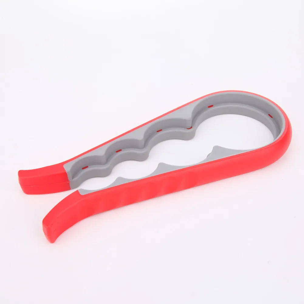 4 в 1 Удобная Нескользящая многофункциональная открывалка для банок с винтовой