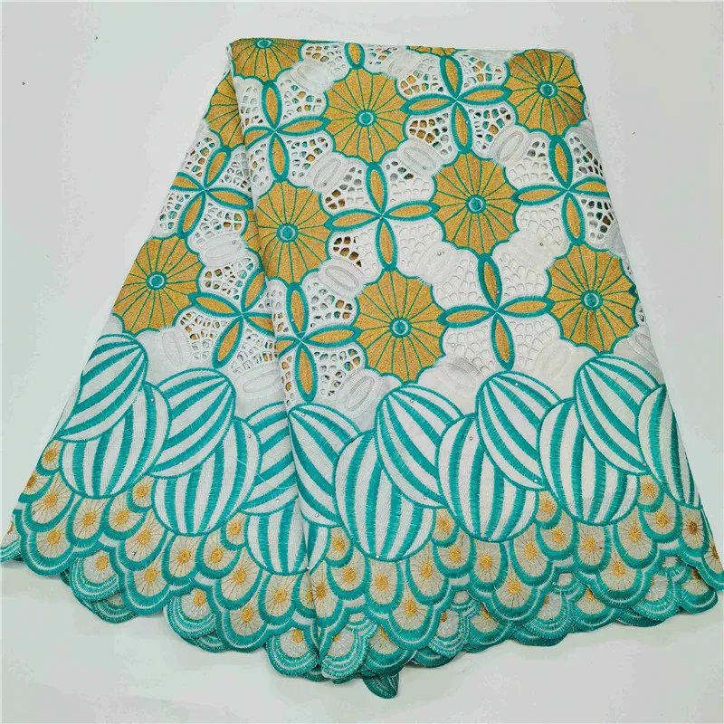 

Newcoming fashion style african cotton lace fabric 2021 newest swiss voile lace fabric 5yards/piece for dress A3212252