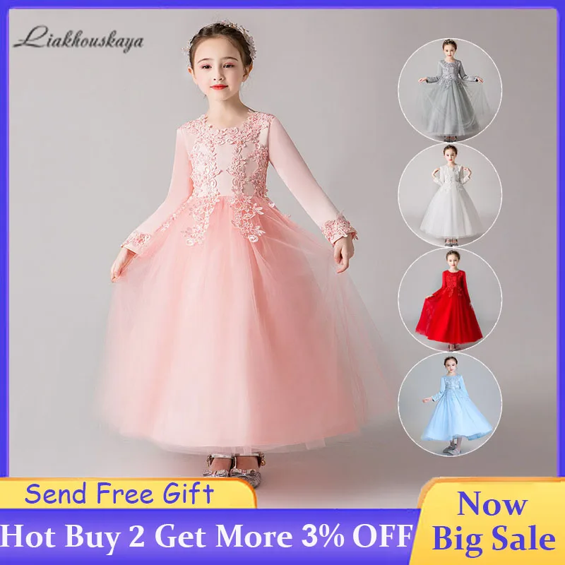 

Evening Dress 2020 Spring Lace Long Banquet Evening Dress Girls Elegant Princess Dress Wedding Evening Dress Bridesmaid Dress