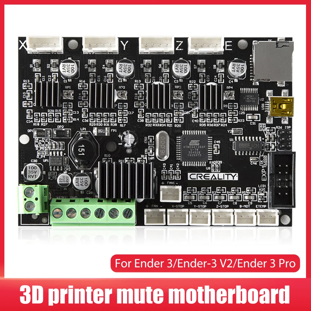 

3D Printer Parts Silent Mainboard for Ender-3 V2/Ender 3 Pro/Ender-3 3D Printer Acessories High Precision Kit Parts