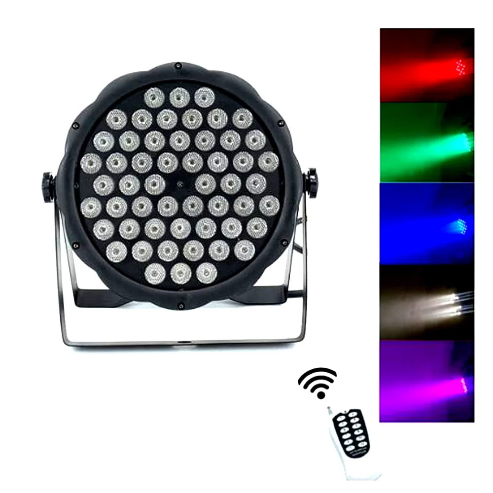 Беспроводной пульт дистанционного управления 54x3 Вт RGBW миниатюрный плоский