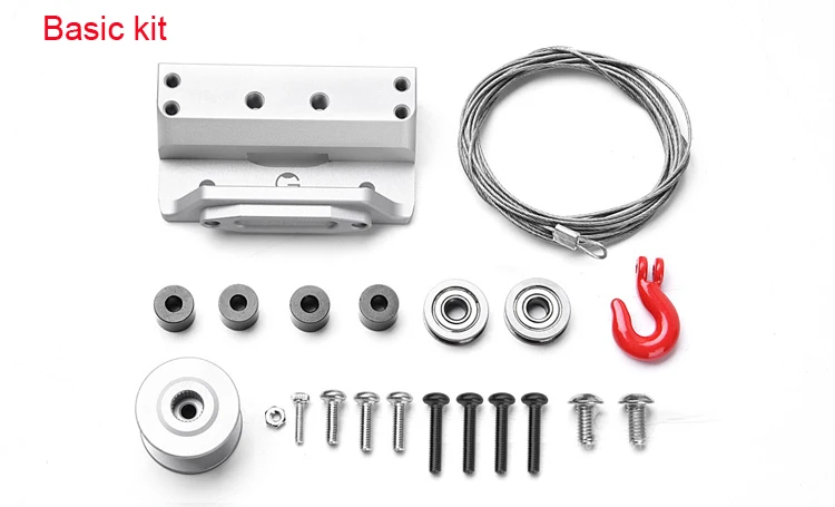 Aluminum Alloy VP VS4 Servo Front Bracket Kit Multifunctional Rudder Mount Steering Gear Holder Built-in Winch Upgrade/Basic | Игрушки и