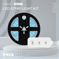 gledopto zigbee 3 0 smart home 3 key led controller dimmable color rgbcct led light strip kit work appvoicerf remote control
