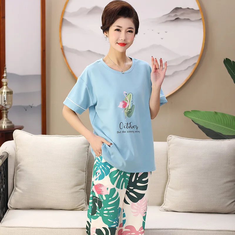 Женская пижама с принтом Журавля комплект из 2 предметов мягкая женская