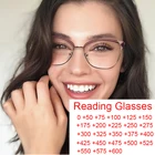 Прозрачные очки для дальнозоркости, женские модные дизайнерские очки с защитой от сисветильник, компьютерные очки с увеличительными диоптриями от 0 до + 6,0