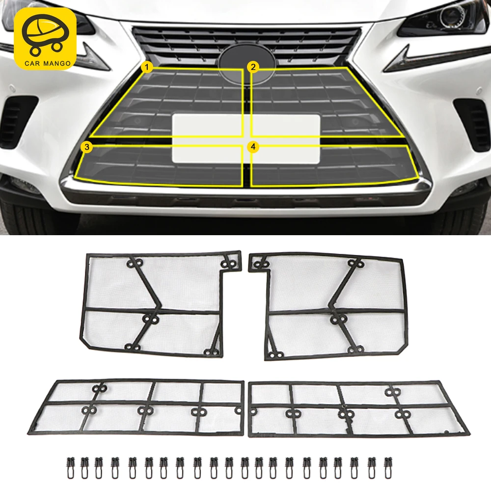 

CarManGo для Lexus NX 200 300 300h 2014-2020 автомобильные аксессуары Передняя решетка для защиты от насекомых от пыли и мусора Внутренняя сетка