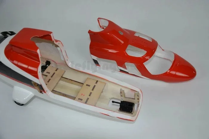 A109 450 Pre-Painted Glass Fiber Scale Fuselage For Size RC Model Helicopter | Игрушки и хобби