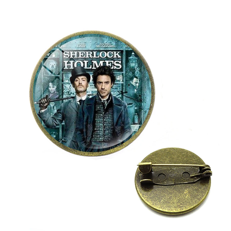 Винтажная брошь с шерлоком Холмсом Бенедиктом на булавке антикварная мода для