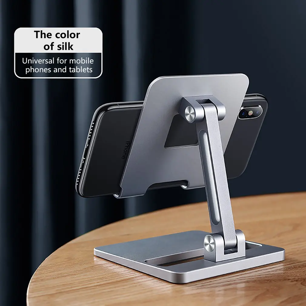 

Desktop Holder Tablet Stand For ipad Aluminium Adjustable Foldable Height Phone Holder Tablet Stand secure For Samsung Xiaomi