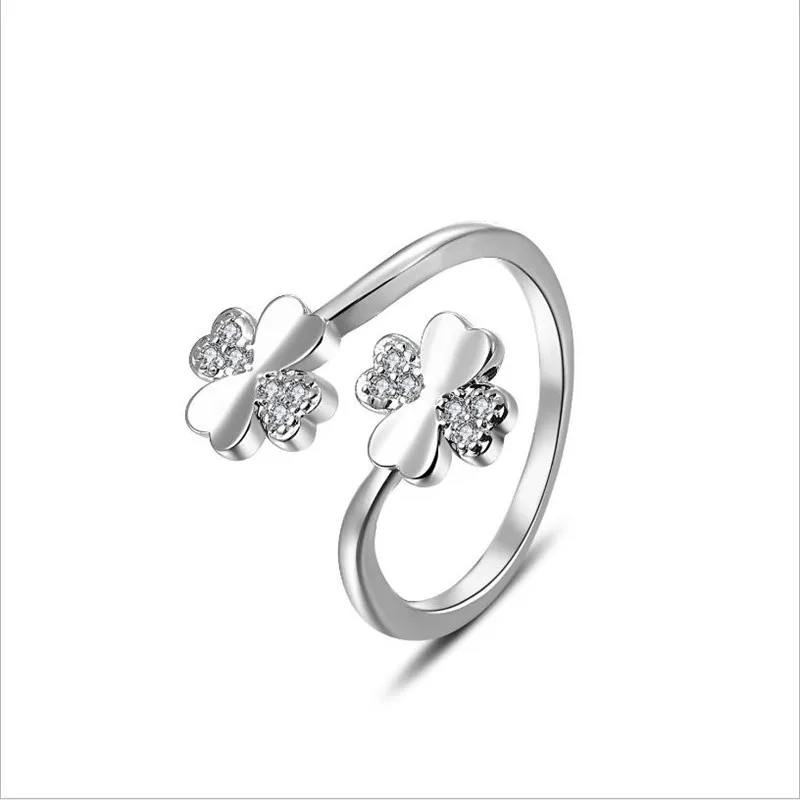 Женское кольцо на палец из серебра 925 пробы с цирконием|Кольца| |