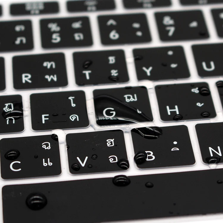 Тонкая Силиконовая накладка на клавиатуру HRH из США и тайки для MacBook New Pro 13 дюймов