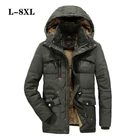 Зимнее Мужское пальто, горячая Распродажа 2022, шерстяное пальто, толстая Мужская одежда, размер 8XL, шерстяные куртки с поворотом на-30 градусов