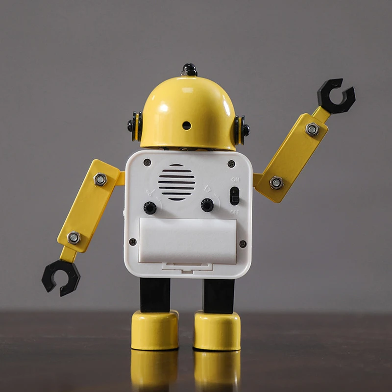 

Creative Robot Small Alarm Clock Gift Bedside Small Clock Bedroom Children Decoration Alarm Clock Decoration Home Decoration